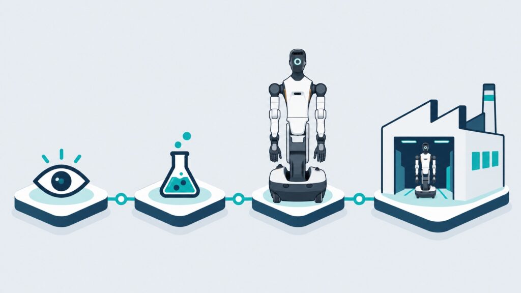 Illustratie: van kennismaken en testen naar een AGIBOT Genie G2 in de fabriek