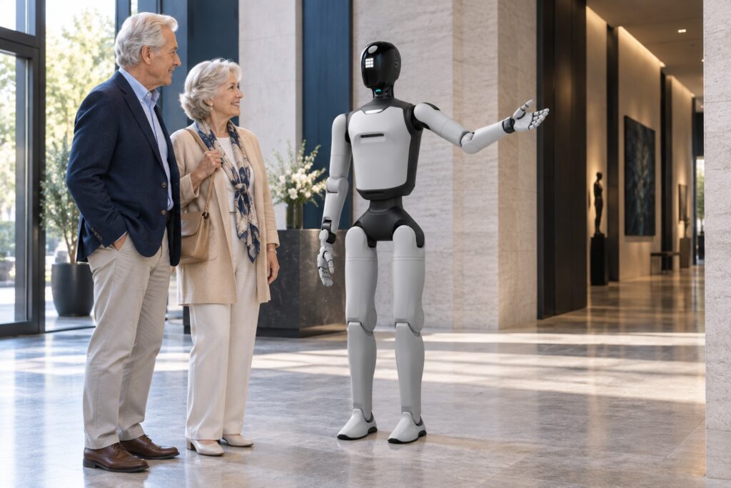 Humanoids in retail, hotels en hospitality